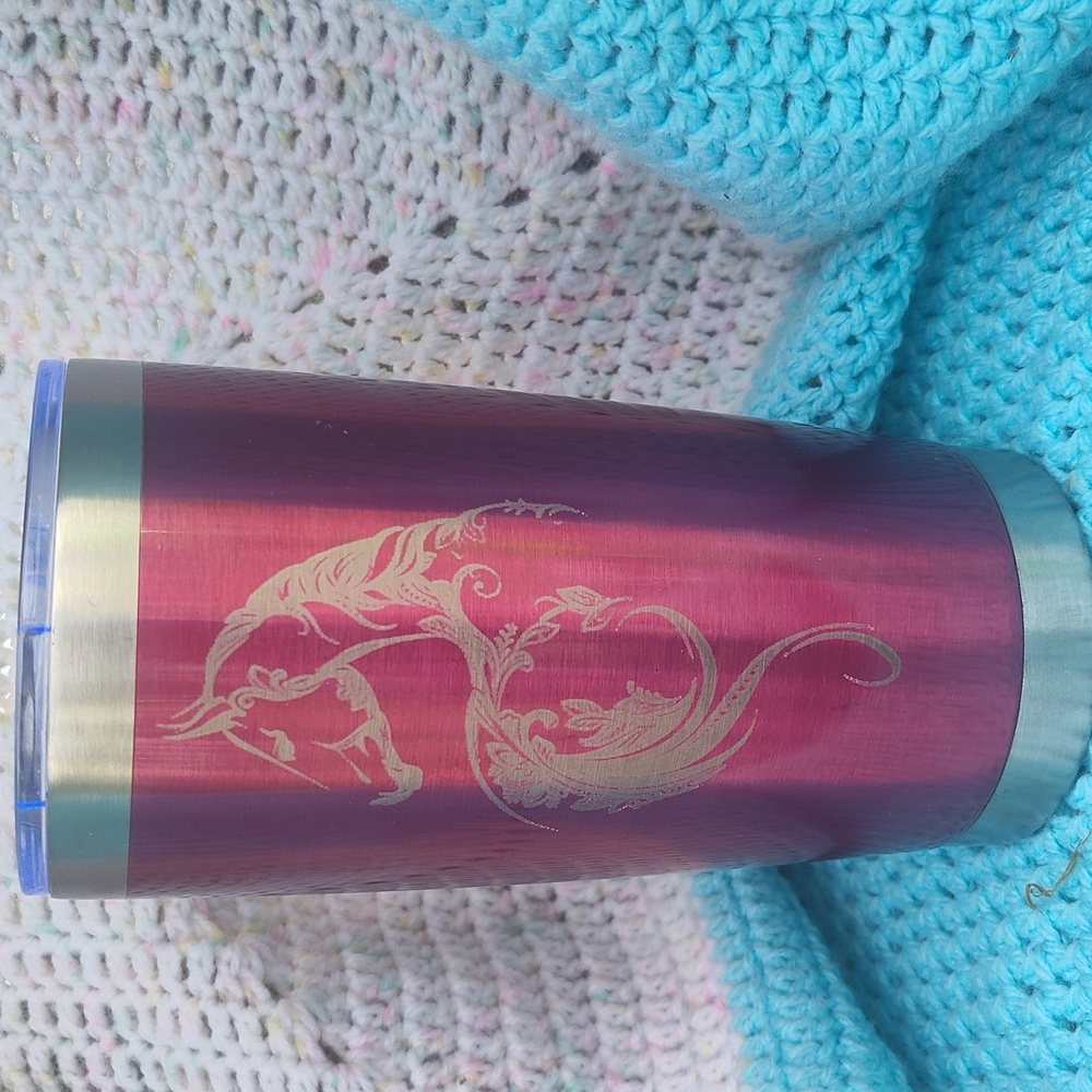 CUSTOM : Laser Engraved  horse 20oz Tumbler